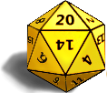 yellow d20