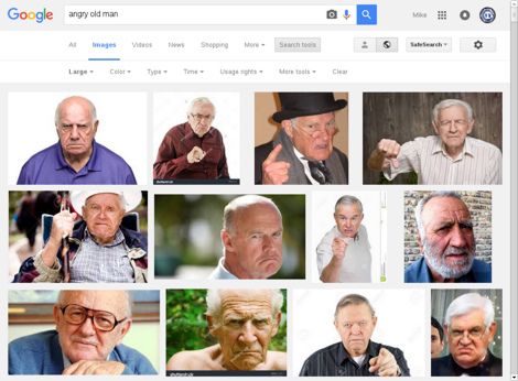 Google Image Search results for 'angry old man', 'large' size