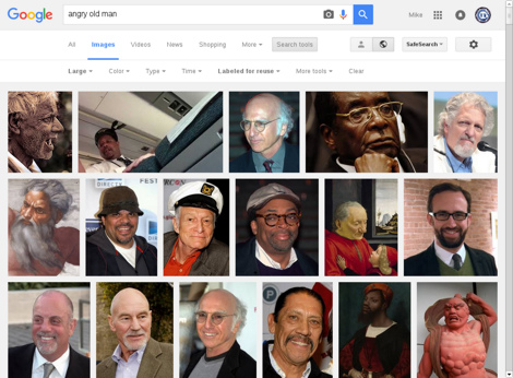 Google Image Search results for 'angry old man', 'large size, 'free to reuse'