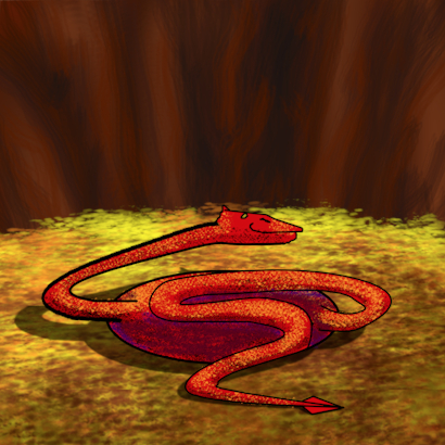 Does a dragon really need all that room? A hastily-sketched image but it illustrates the point.