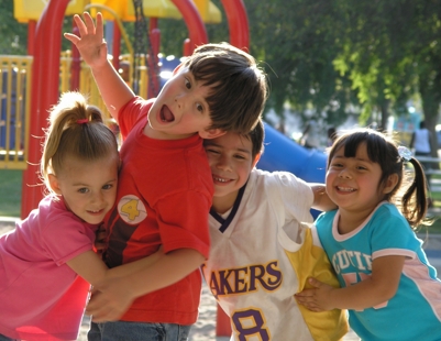 kids playing in the park